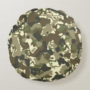 Modern Abstract Texture design Round Cushion