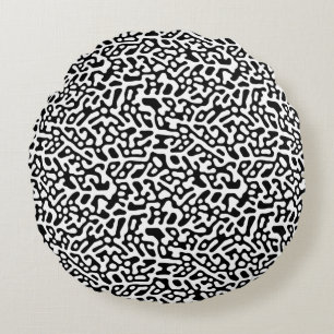 Modern Abstract Texture design Round Cushion