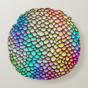 Modern Abstract Texture design Round Cushion