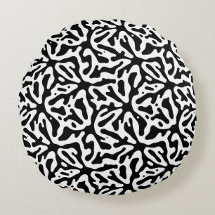 Modern Abstract Texture design Round Cushion