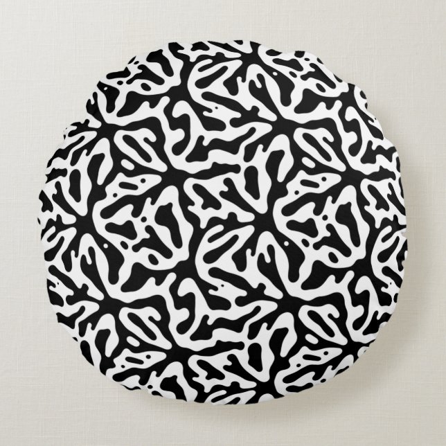 Modern Abstract Texture design Round Cushion (Front)
