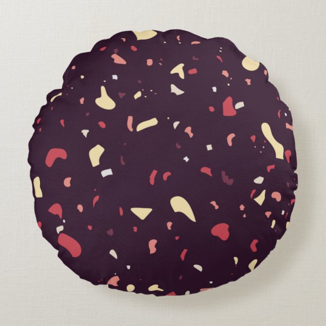 Modern Abstract Texture design Round Cushion (Front)