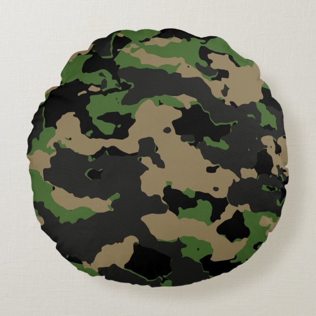Modern Abstract Texture design Round Cushion (Front)