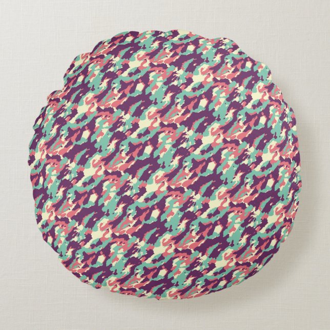 Modern Abstract Texture design Round Cushion (Front)
