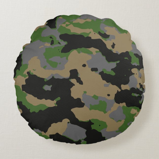 Modern Abstract Texture design Round Cushion (Front)