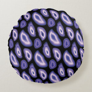 Modern Abstract Texture design Round Cushion