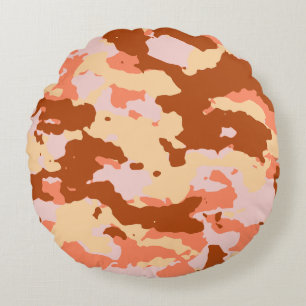 Modern Abstract Texture design Round Cushion