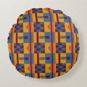 Modern Abstract Texture design Round Cushion
