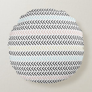 Modern Abstract Texture design Round Cushion