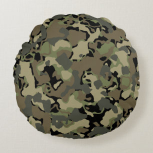 Modern Abstract Texture design Round Cushion