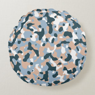 Modern Abstract Texture design Round Cushion