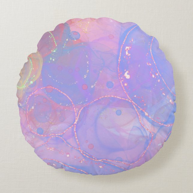 Modern Abstract Texture design Round Cushion (Front)