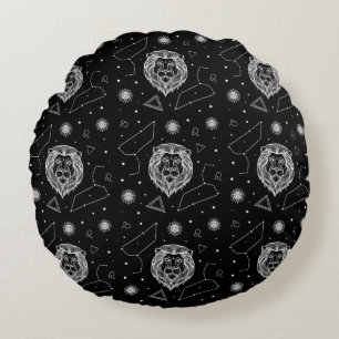Modern Abstract Texture design Round Cushion