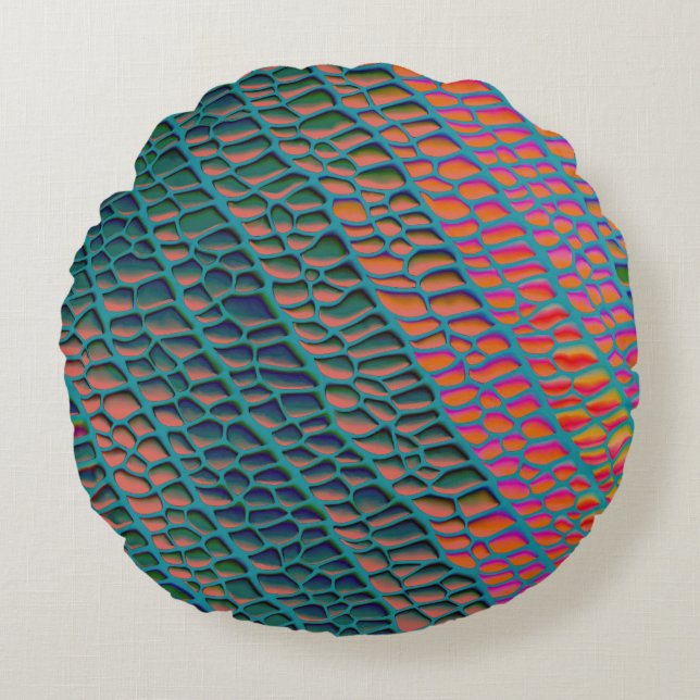 Modern Abstract Texture design Round Cushion (Front)