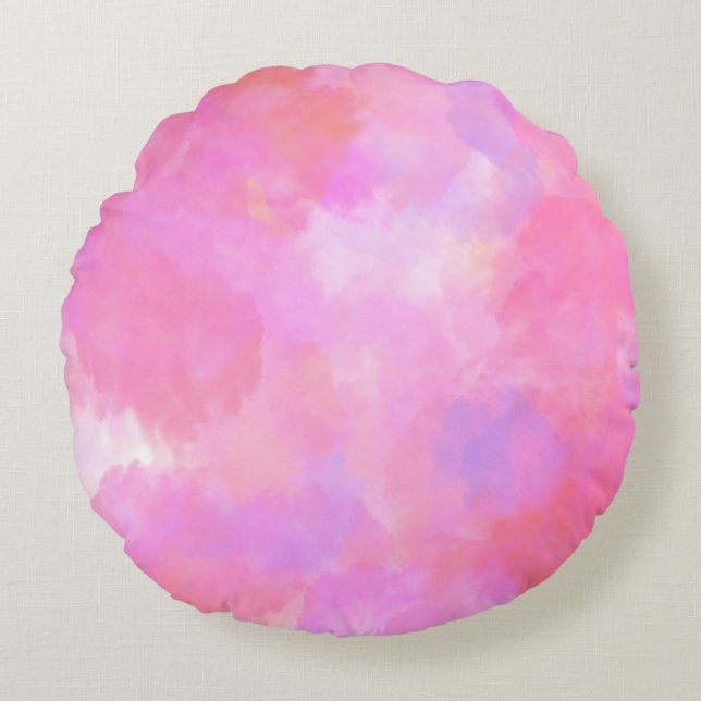 Modern Abstract Texture design Round Cushion (Front)