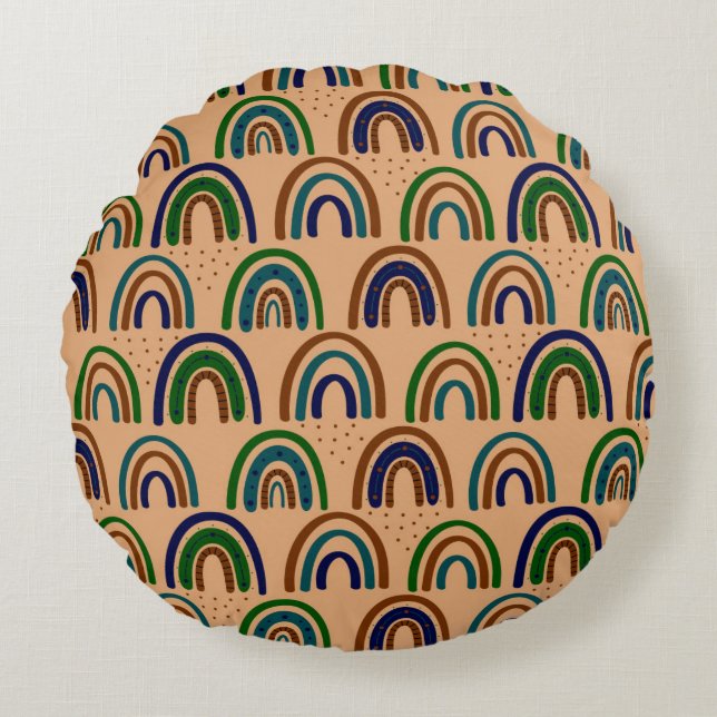 Modern Abstract Texture design Round Cushion (Front)