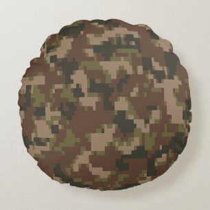 Modern Abstract Texture design Round Cushion