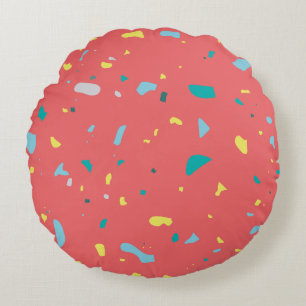 Modern Abstract Texture design Round Cushion