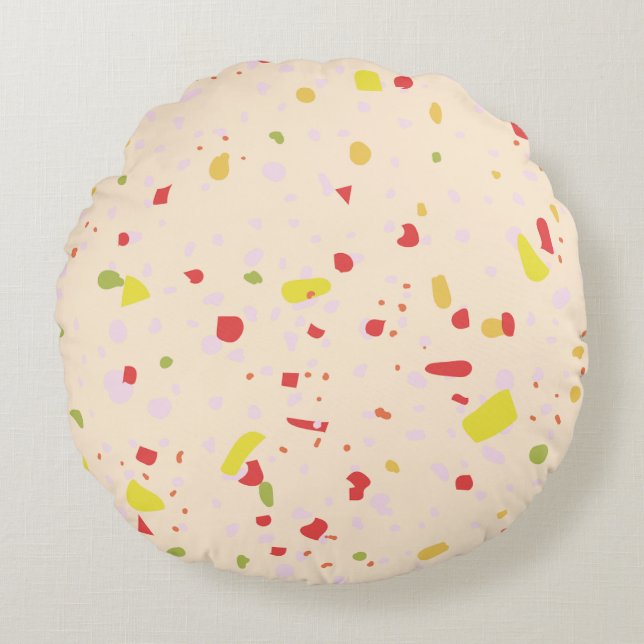 Modern Abstract Texture design Round Cushion (Front)