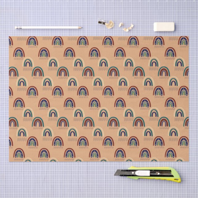 Modern Abstract Texture design Tissue Paper (Craft)