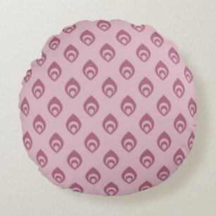 Modern Abstract Texture Round Cushion