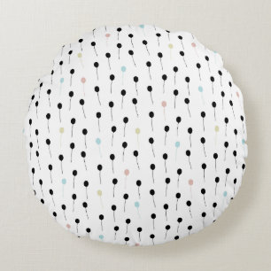 Modern Abstract Texture Round Cushion