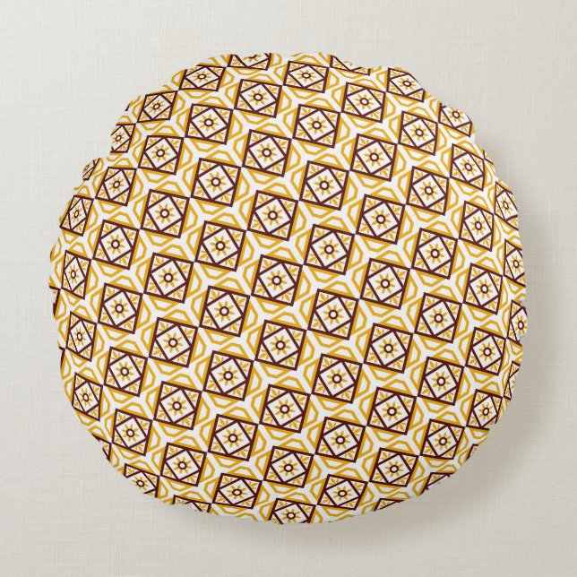 Modern Abstract Texture Round Cushion (Front)