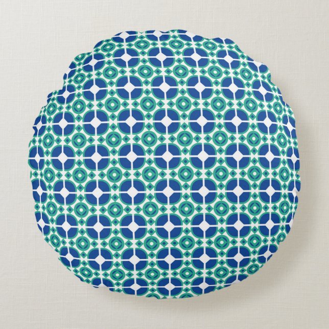 Modern Abstract Texture Round Cushion (Front)