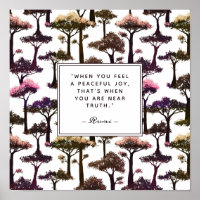 Modern Abstract Tree Art Inspirational Rumi Quote