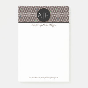 Modern Abstract Triangular Camo Post-it Notes