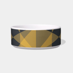 Modern, abstract, urban geometric triangle pattern bowl