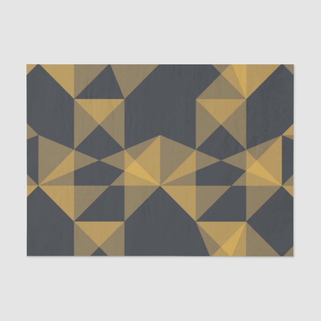 Modern, abstract, urban geometric triangle pattern tissue paper (Front)