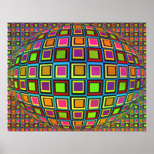 Modern Abstract Visual Variety Colourful Poster
