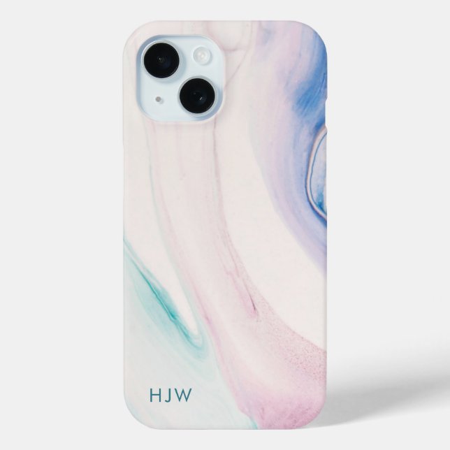Modern Abstract Watercolor Phone Case (Back)