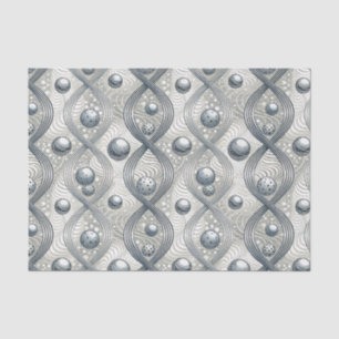 Modern Abstract Wave Spheres Futuristic Pattern Tissue Paper