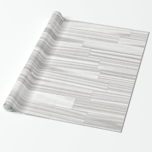 Modern abstract white grey wood grain pattern wrapping paper