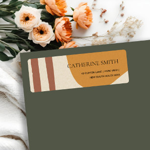 MODERN ABSTRACT YELLOW TERRACOTTA ARTISTIC ADDRESS