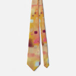 Modern Abstract Yellow Watercolor Art Tie<br><div class="desc">A contemporary modern abstract watercolor painting in warm autumn or fall colours. Yellow ochre,  pink,  orange and cream. Original art by Nic Squirrell.</div>