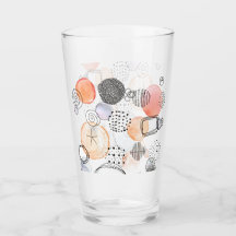 Modern Abstraction Cute Pattern Pink Doodle