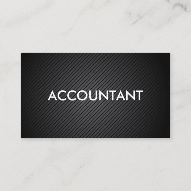 Modern Accountant Business Card (Front)