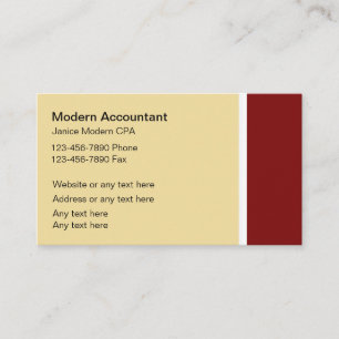 Modern Accountant Business Cards