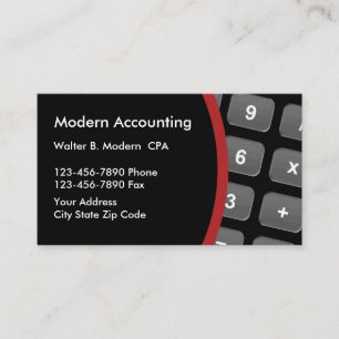 Modern Accountant Organised Layout Business Card