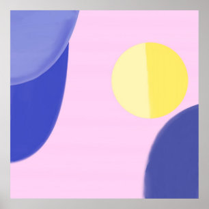 modern acrylic colours abstract art poster