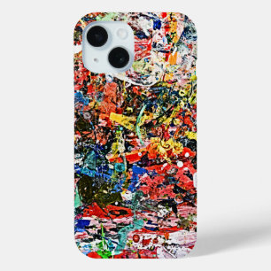 Modern Acrylic Painting - Vibrant Abstract Art iPhone 15 Case