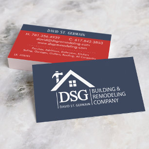 Modern Add Logo Remodeling Business Card