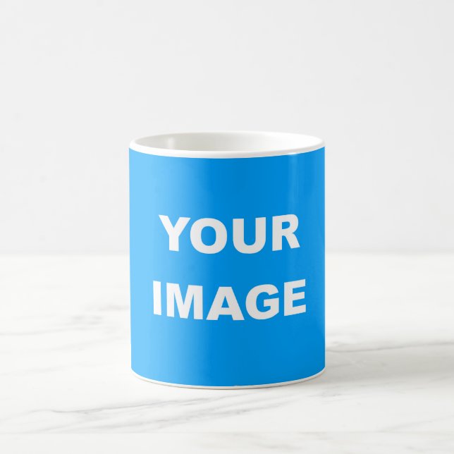 Modern Add Your Image Personalise Coffee Mug (Center)
