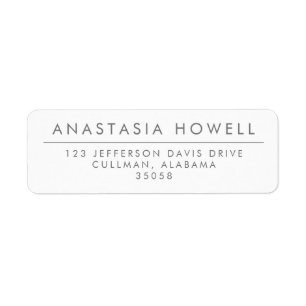 Modern Address Labels