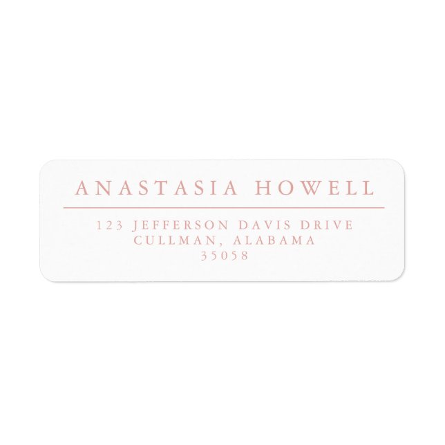 Modern Address Labels (Front)