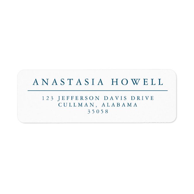 Modern Address Labels (Front)