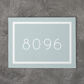 Modern Address Number | Editable Colours Doormat